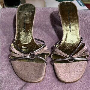 Nina Pink Metallic Heels